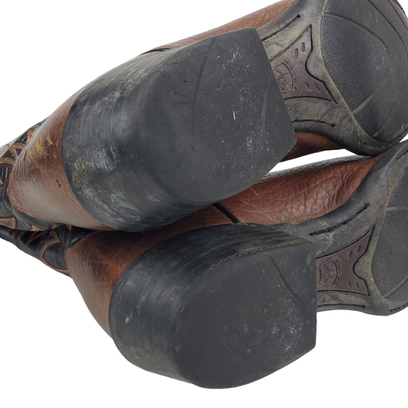 ARIAT Boots Leather Cowboy Western Equestrian - Picture 11 of 14